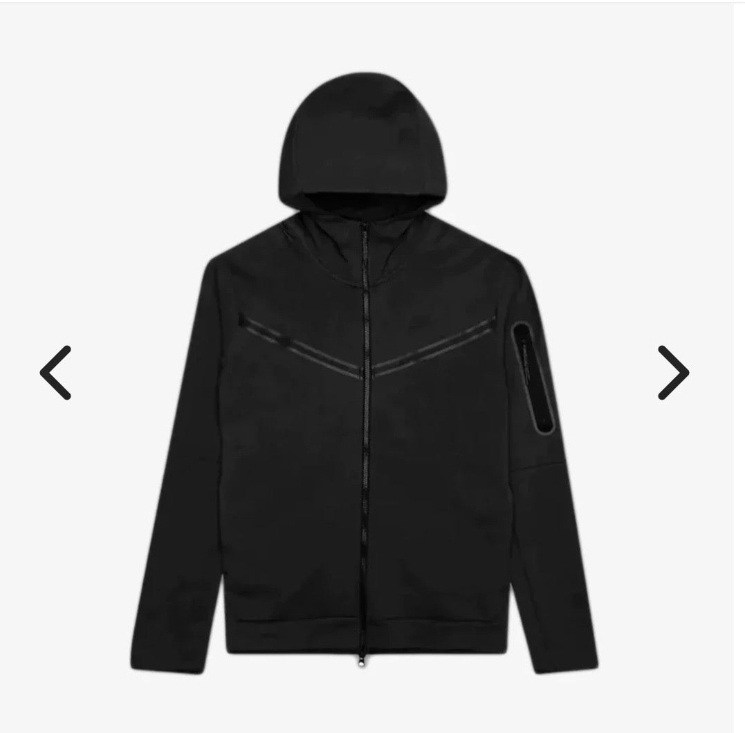 NIKE TECH FLEECE HOODIE BLACK