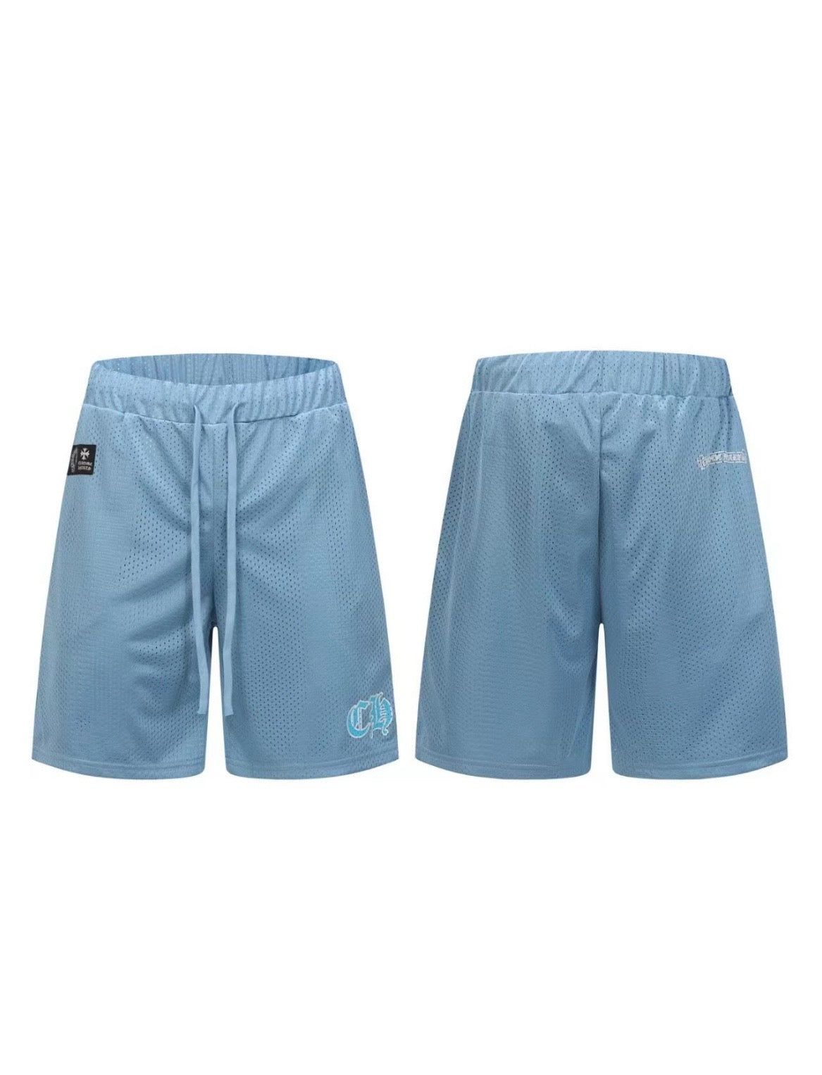 CHROME HEARTS JERSEY SHORTS - BABY BLUE