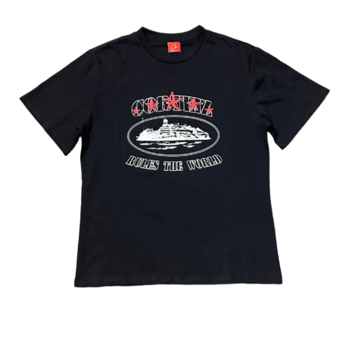 CORTEIZ RED STAR T SHIRT BLACK