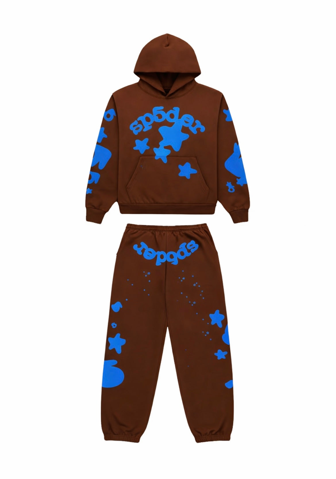 SP5DER BELUGA TRACKSUIT BROWN/BLUE