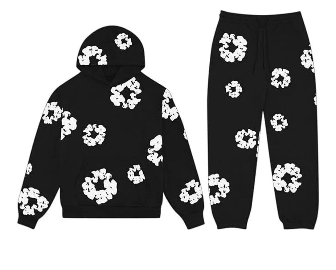 DENIM TEARS TRACKSUIT "BLACK/WHITE"